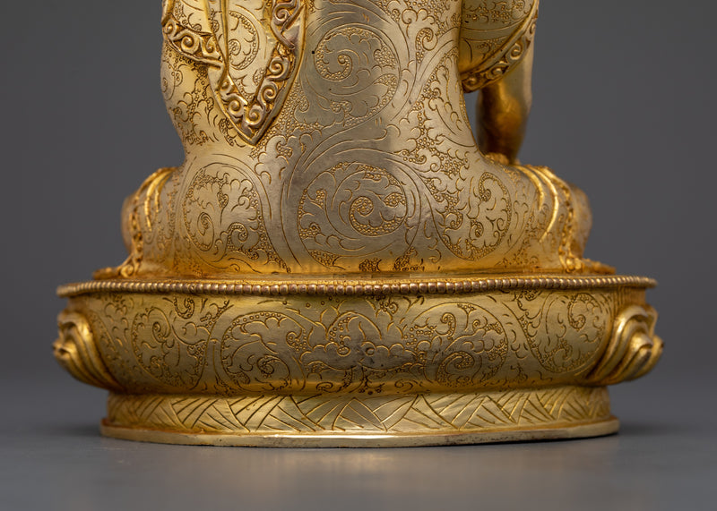 Tibetan Shakyamuni Buddha Dharma Decor | Handcrafted Enlightened Art