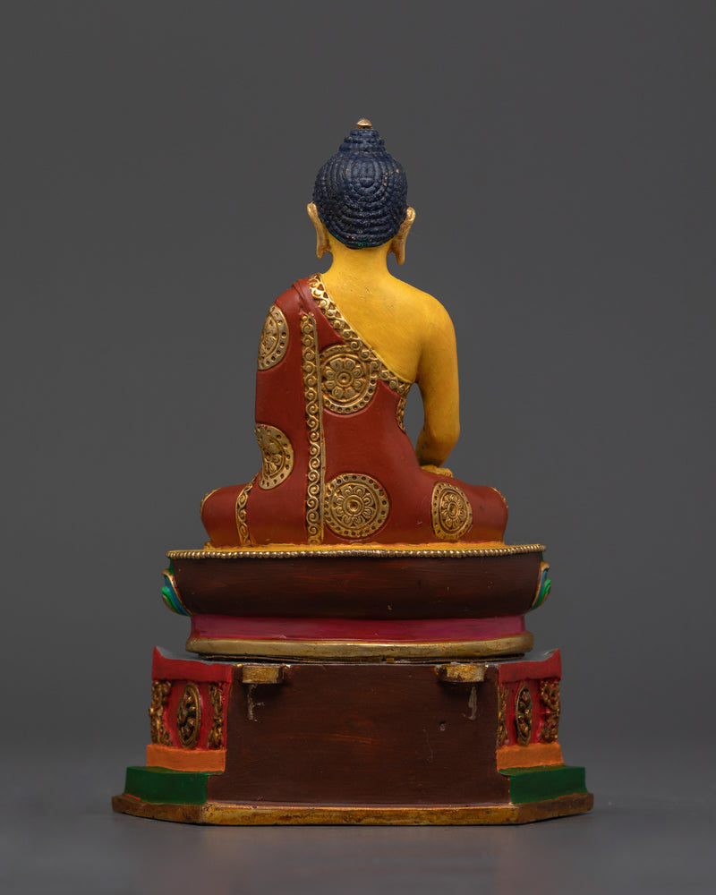 Shakyamuni Buddha in Throne Statue | Meditation Sculpture