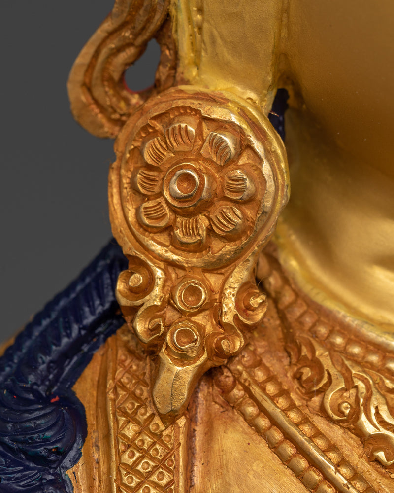 Dukar White Umbrella Goddess | 24K Gold Gilded Tibetan Sculpture