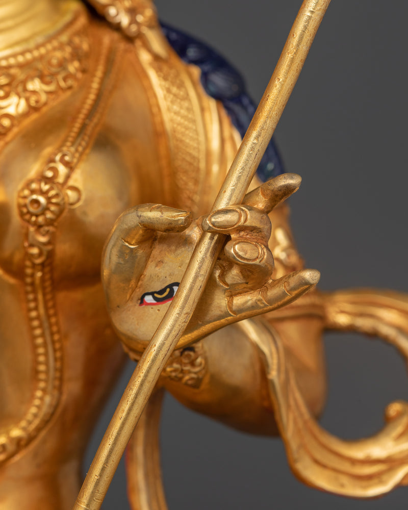 Dukar White Umbrella Goddess | 24K Gold Gilded Tibetan Sculpture