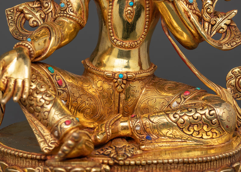 Green Goddess Tara Statue | Sympathetic Tara