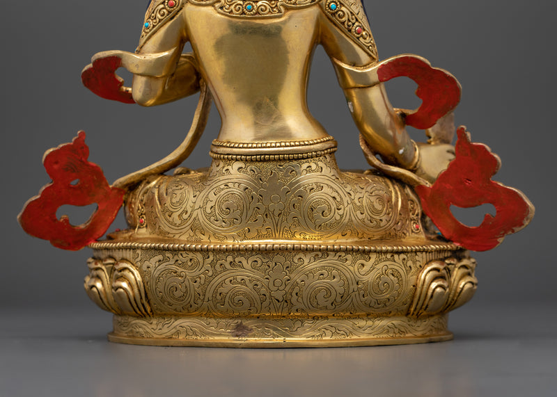 Usnisa Sitatapatra Statue | 24K Gold Gilded Dukar