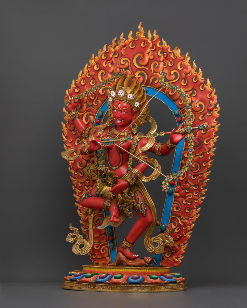 Red Goddess Kurukulla | Handcrafted Tibetan Art