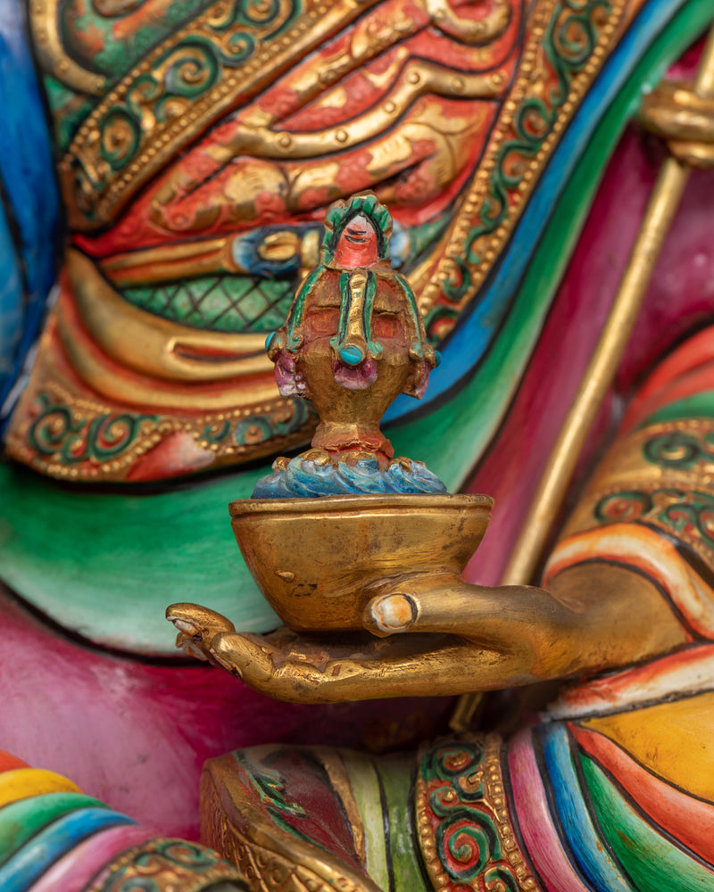 Pasmasambhava Precious Guru Statue | Traditional Tibetan Sculpture