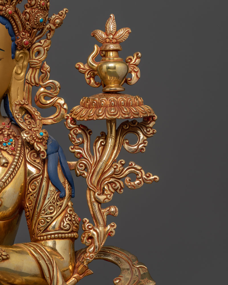 Buddha Maitreya Sculpture | Handcrafted Deity In Dharmachakra Mudra