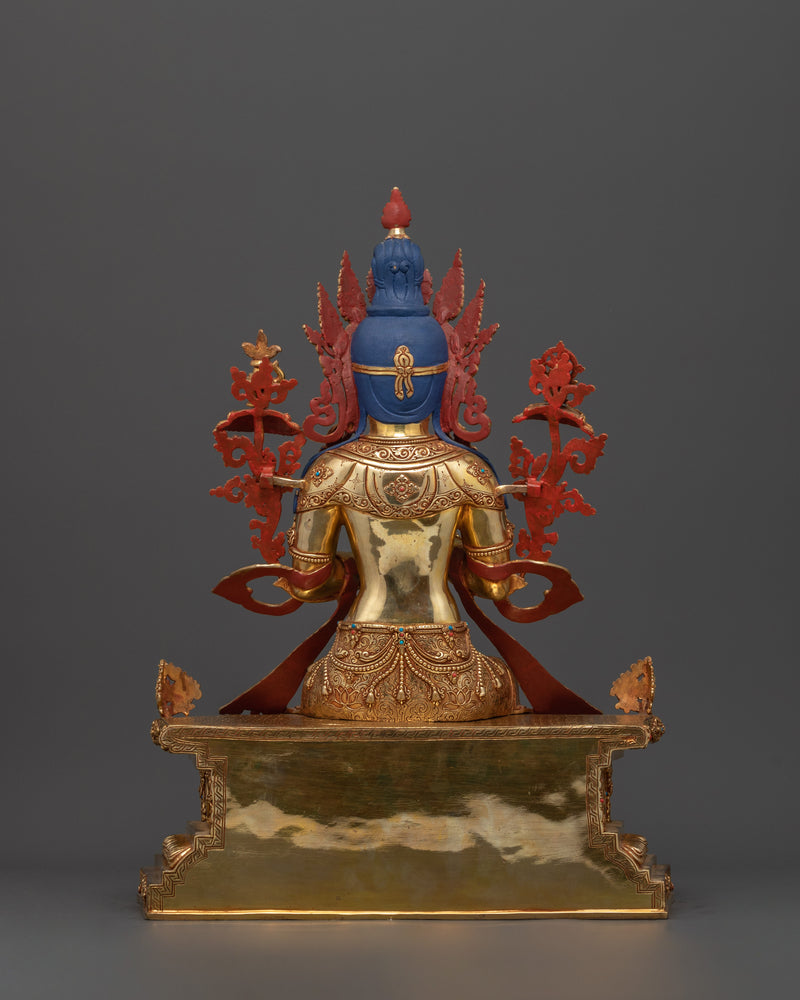 Buddha Maitreya Sculpture | Handcrafted Deity In Dharmachakra Mudra