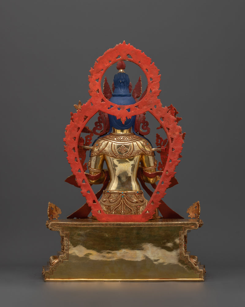 Buddha Maitreya Sculpture | Handcrafted Deity In Dharmachakra Mudra