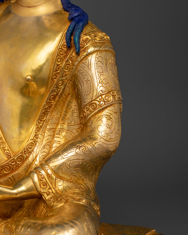 Buddhist Master Milarepa Figurine | Handcrafted Tibetan Yogi Statue