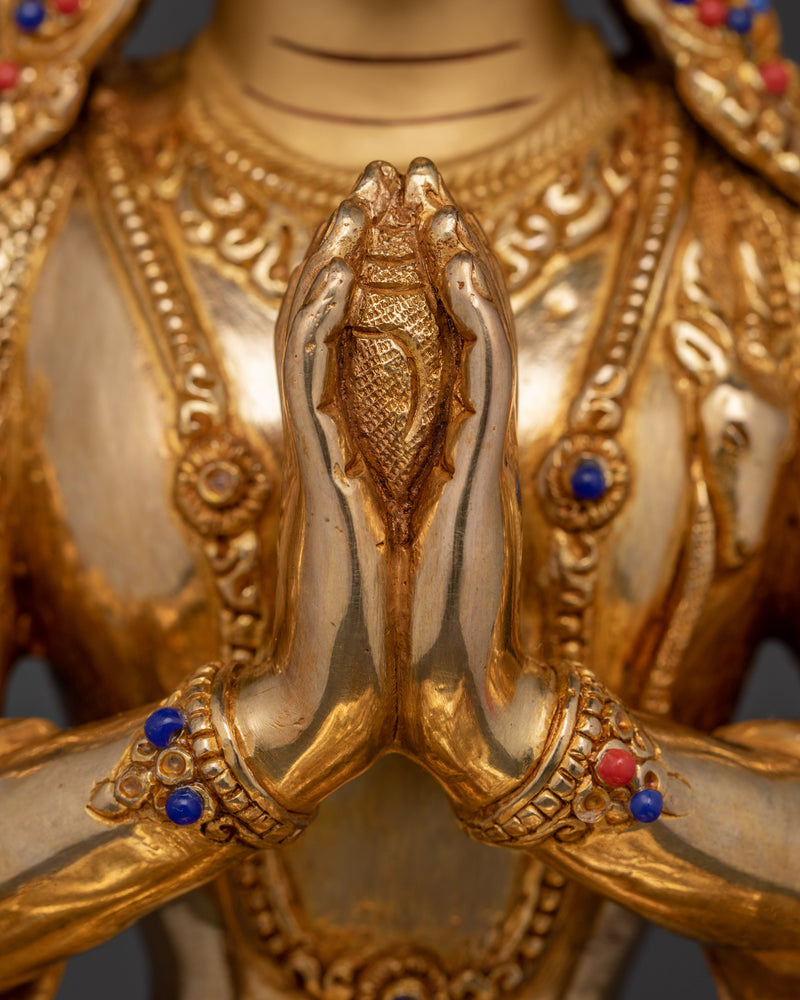 Enlightened Avalokitesvara Statue | Peaceful Bodhisattva