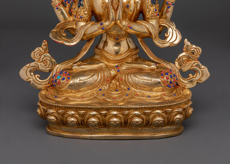 Enlightened Avalokitesvara Statue | Peaceful Bodhisattva