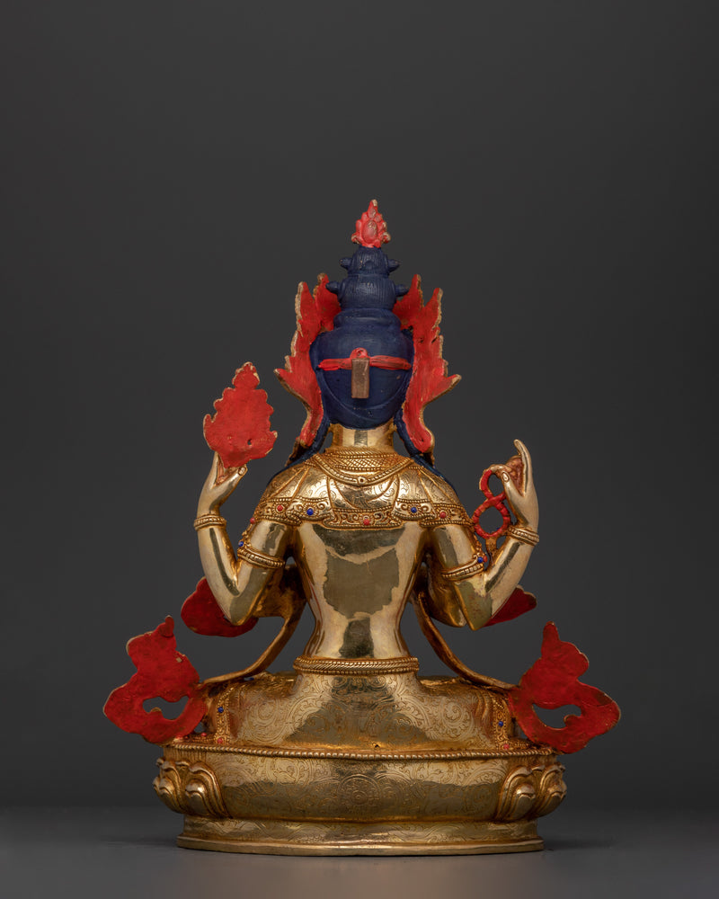 Enlightened Avalokitesvara Statue | Peaceful Bodhisattva