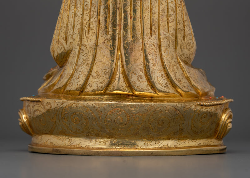 Zhabdrung Rinpoche Guru Statue | 24K Gold Gilded Rinpoche