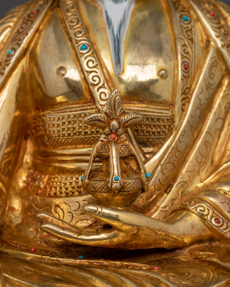 Zhabdrung Rinpoche Guru Statue | 24K Gold Gilded Rinpoche