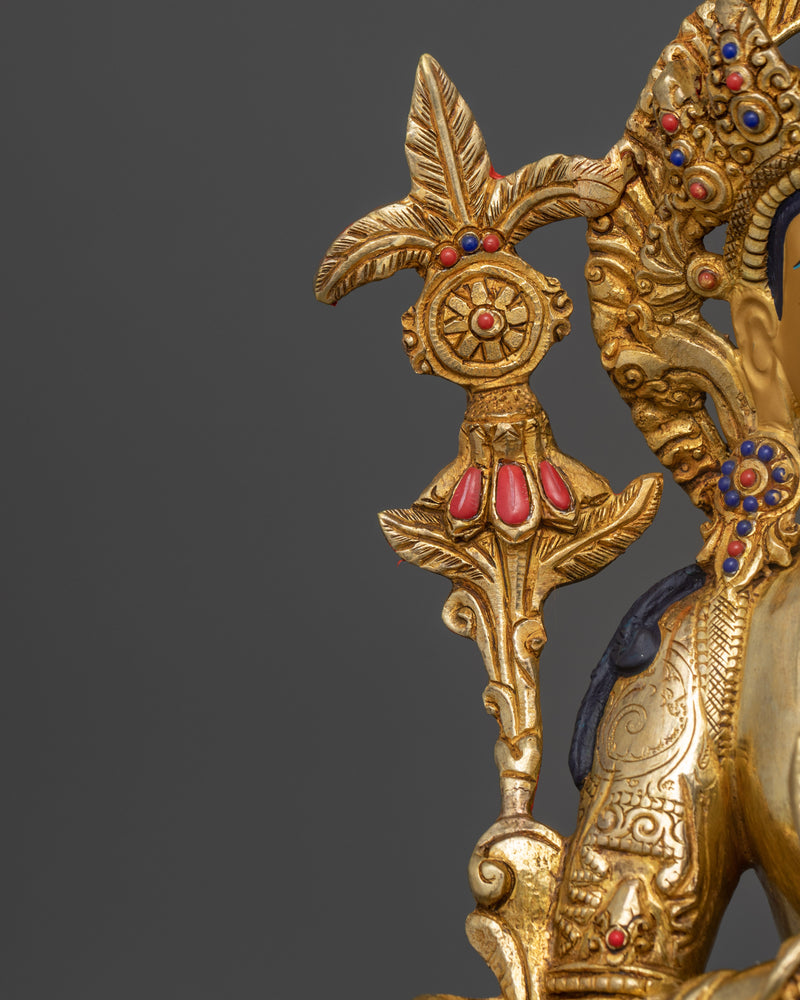 Maitreya Buddha To Be Statue | 24K Gold Gilded Serenity