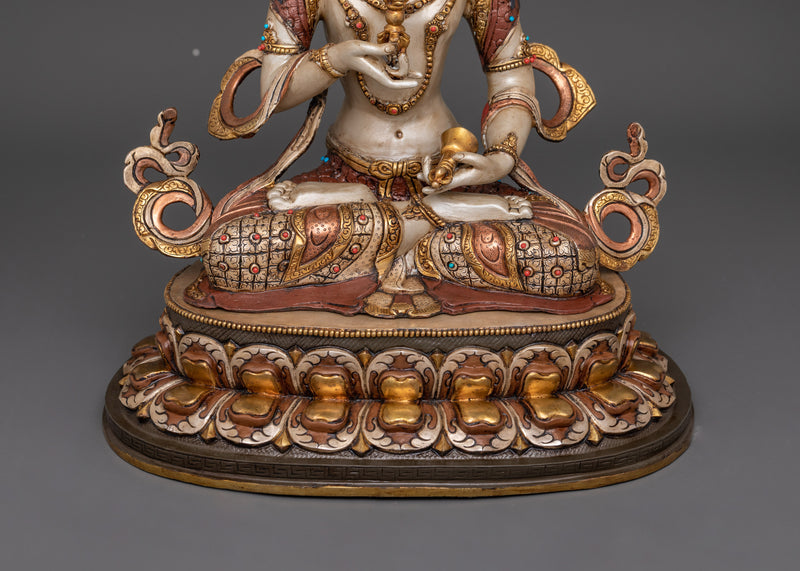 Vajrasattva Tibetan Deity | 24K Gold Gilded Art