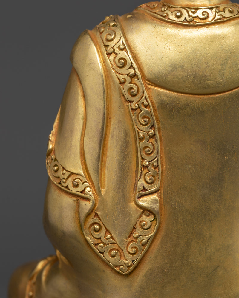 Traditional Medicine Buddha | 24K Gold Gilded Healing Deity