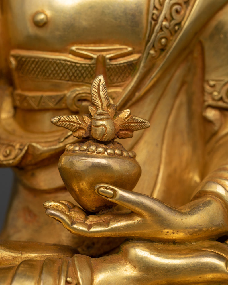 Traditional Medicine Buddha | 24K Gold Gilded Healing Deity