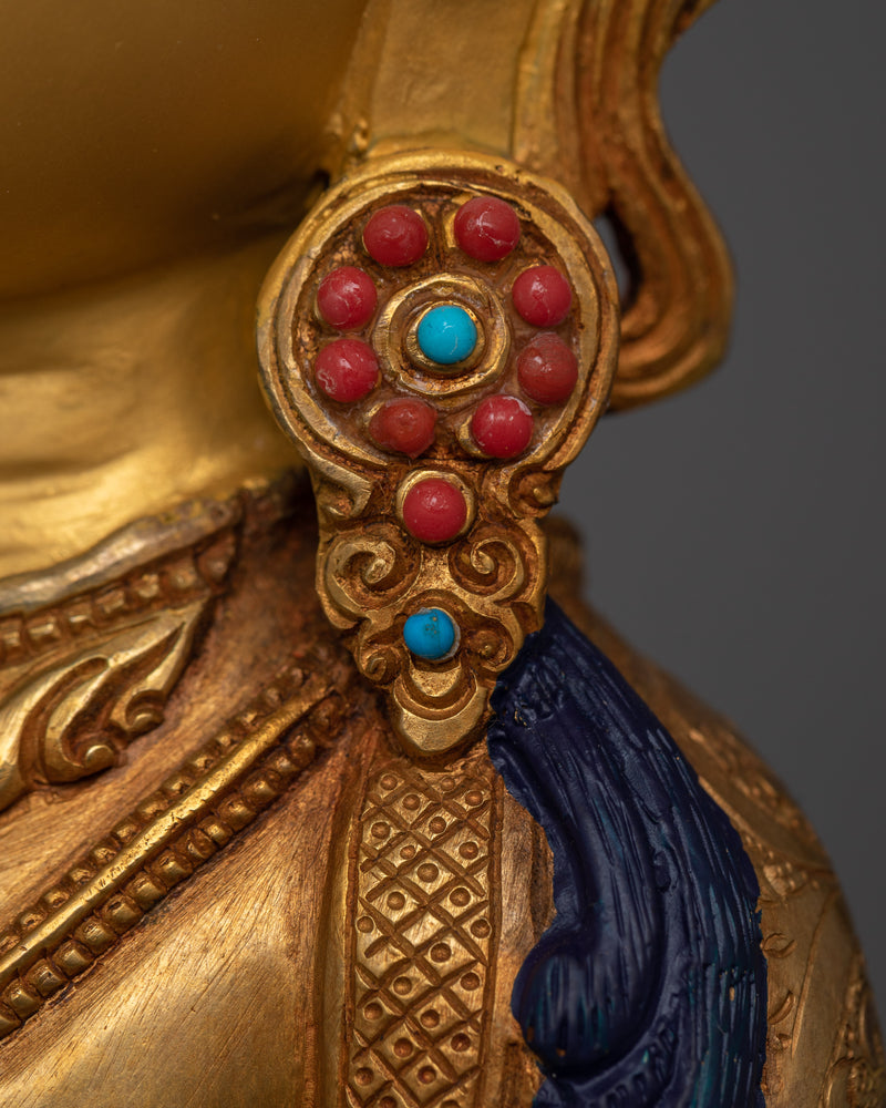 Amitayus Deity of Long Life | 24K Gold Gilded Copper Statue