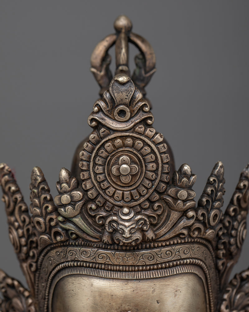 Antique Finished Vajrasattva Statue | Bronze Body Compassionate Symbol