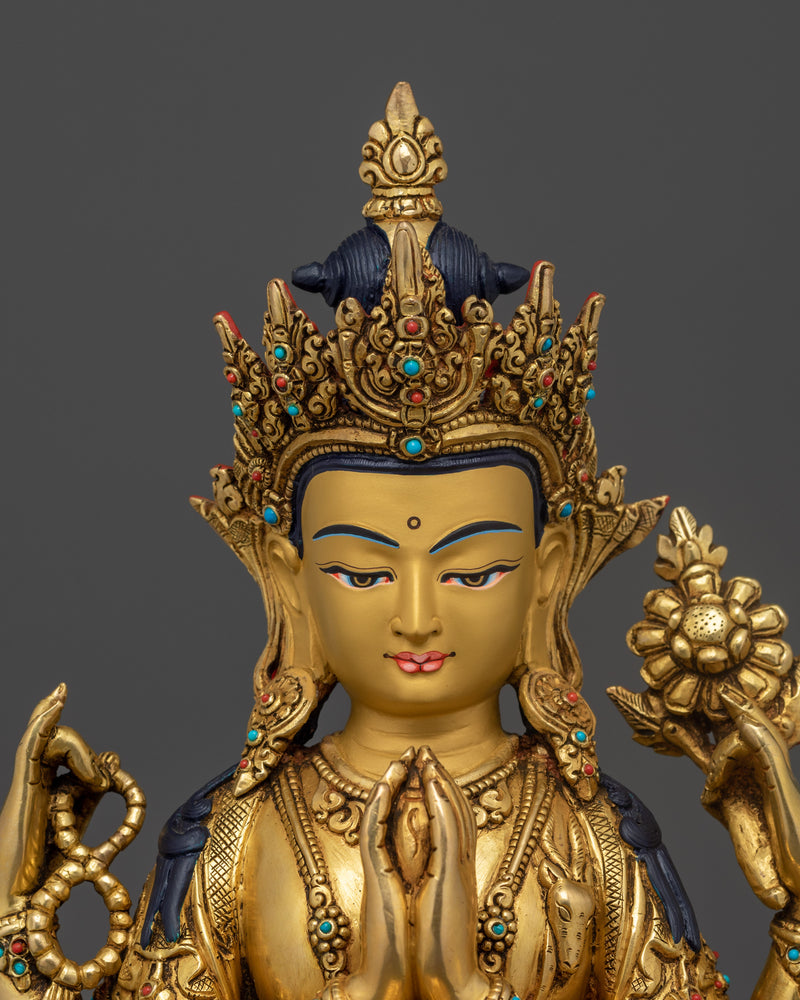 tibetan-chenrezig-sculpture