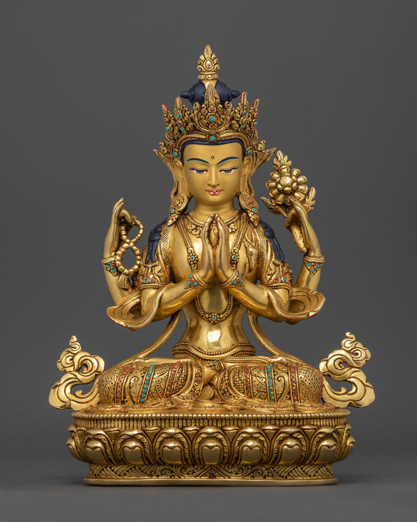 tibetan-chenrezig-sculpture