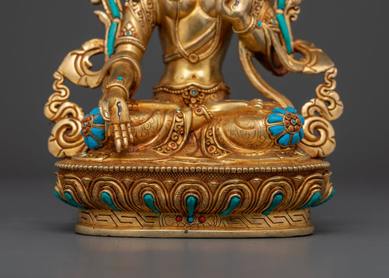 Female Bodhisattva Seven-Eyes White Tara | Long Life Deity