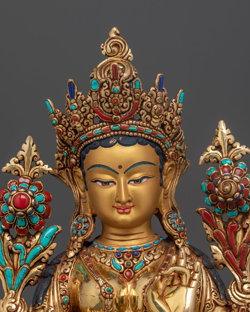 Green Tara Prayer Statue | Bring Peace and Compassion into Your Sacred Spaces