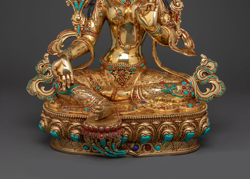 Green Tara Prayer Statue | Bring Peace and Compassion into Your Sacred Spaces