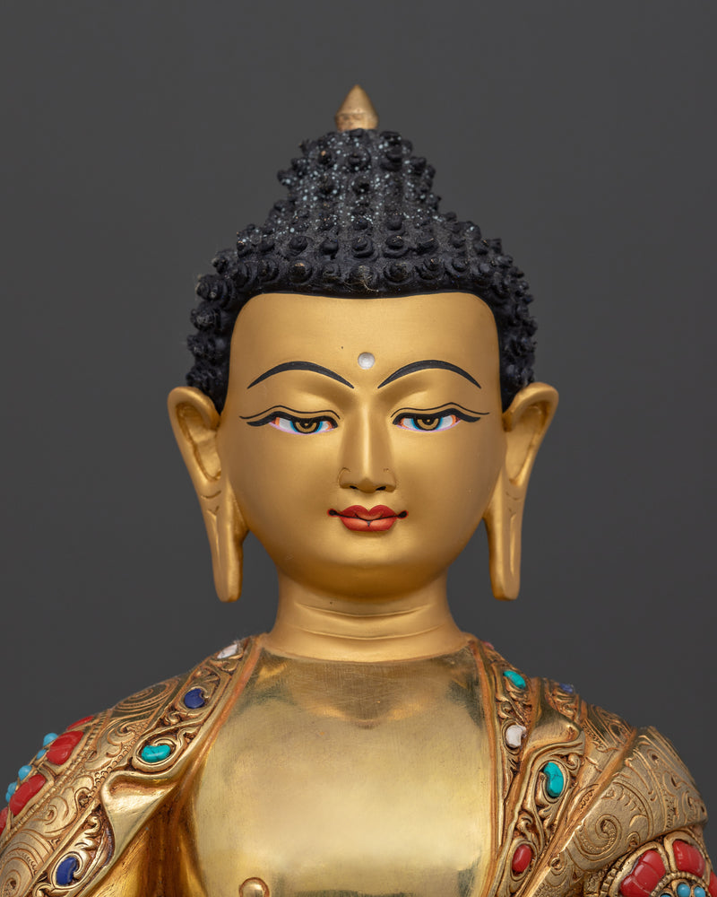 Lord Shakyamuni Buddha Prayer Statue | Ideal for Prayer, Meditation, and Mindfulness