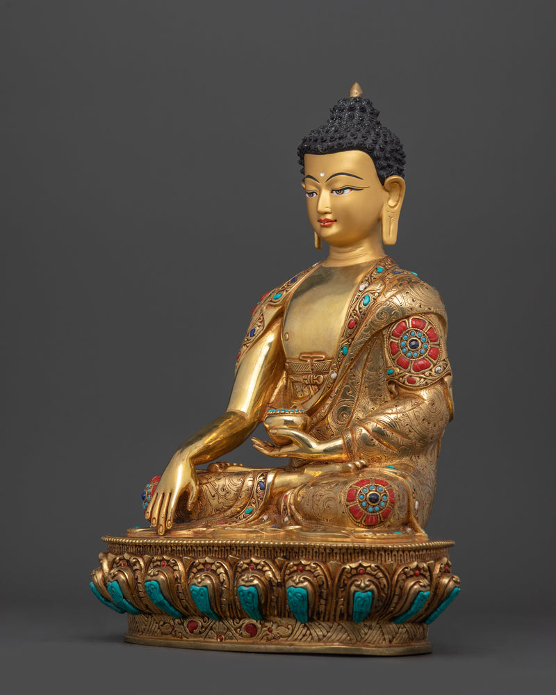 Lord Shakyamuni Buddha Prayer Statue | Ideal for Prayer, Meditation, and Mindfulness