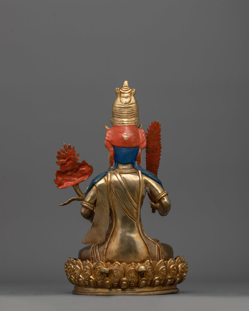 Handcrafted Bodhisattva Akasagarbha Statue | Perfect for Meditation, Home & Office Decor