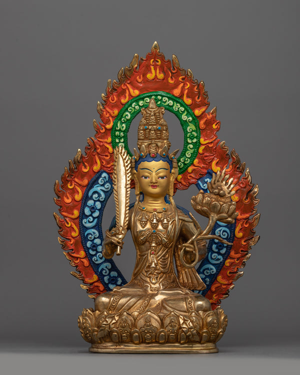 Handcrafted Bodhisattva Akasagarbha Statue