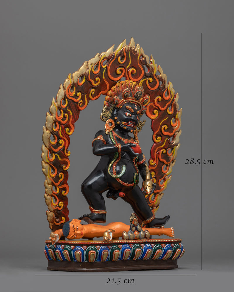 Black Dzambhala Sadhana Statue