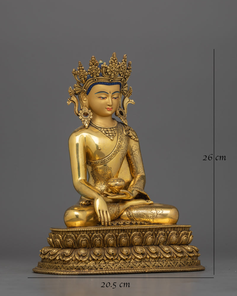 Traditionally Handcarved Buddha Shakyamuni Statue