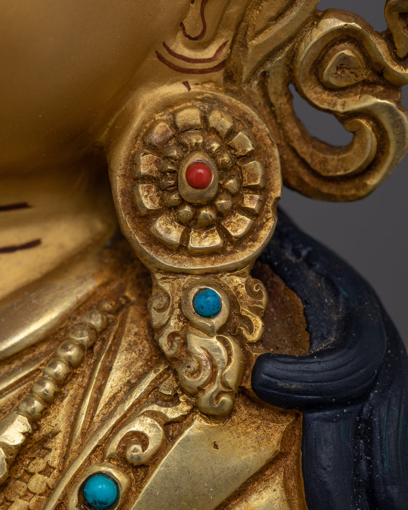 Guru Rinpoche Meditation Practice Statue | Tibetan Buddhist Master for Spiritual Practices