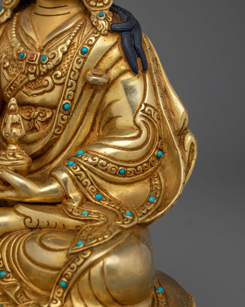 Guru Rinpoche Meditation Practice Statue | Tibetan Buddhist Master for Spiritual Practices