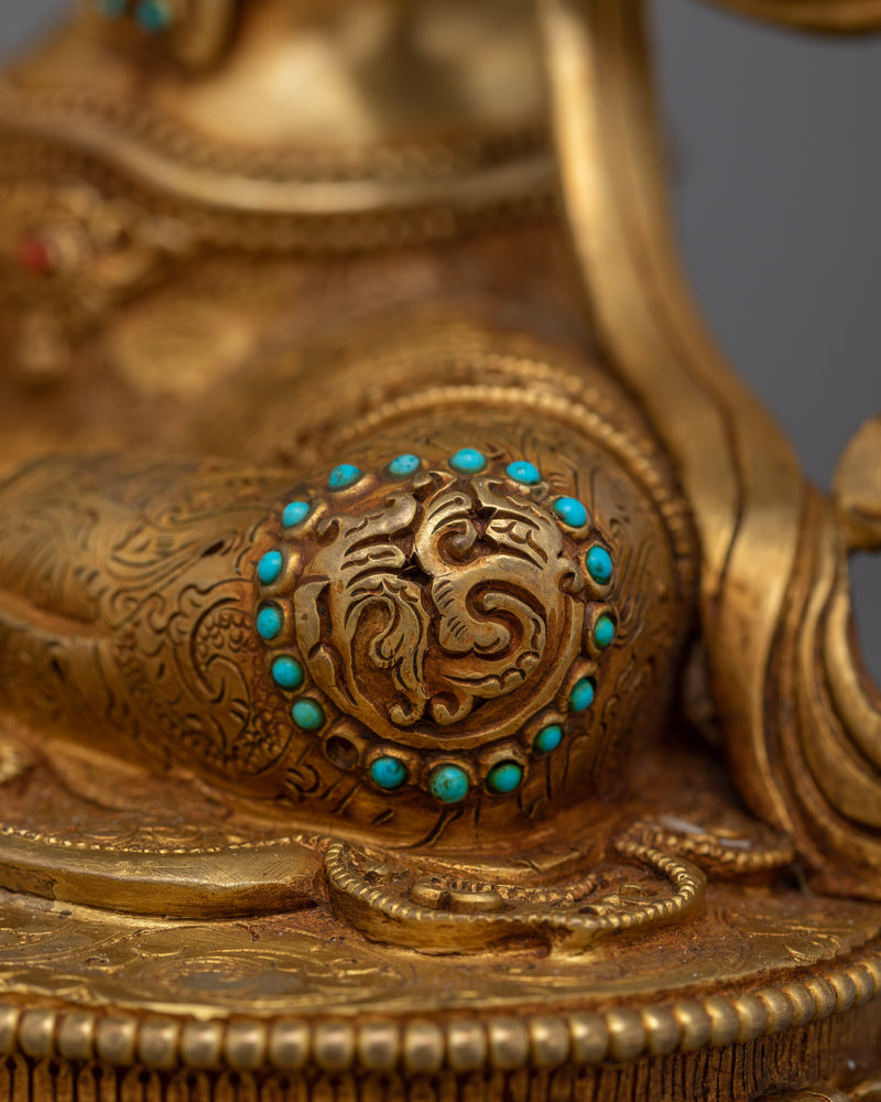 Tibetan Green Tara Sculpture | Handcrafted Icon of Compassion and Empowerment