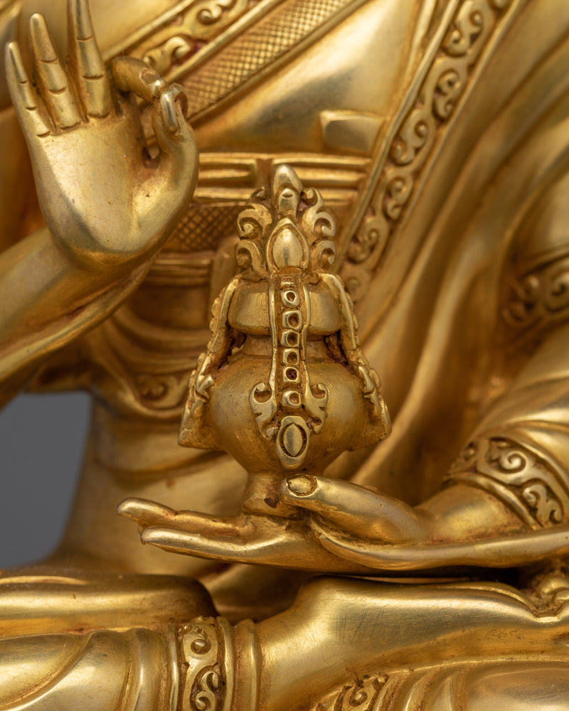 The Great Tibetan Buddhist Philosopher Lama Tsongkhapa Statue | Je Tsongkhapa Lobsang Drakpa