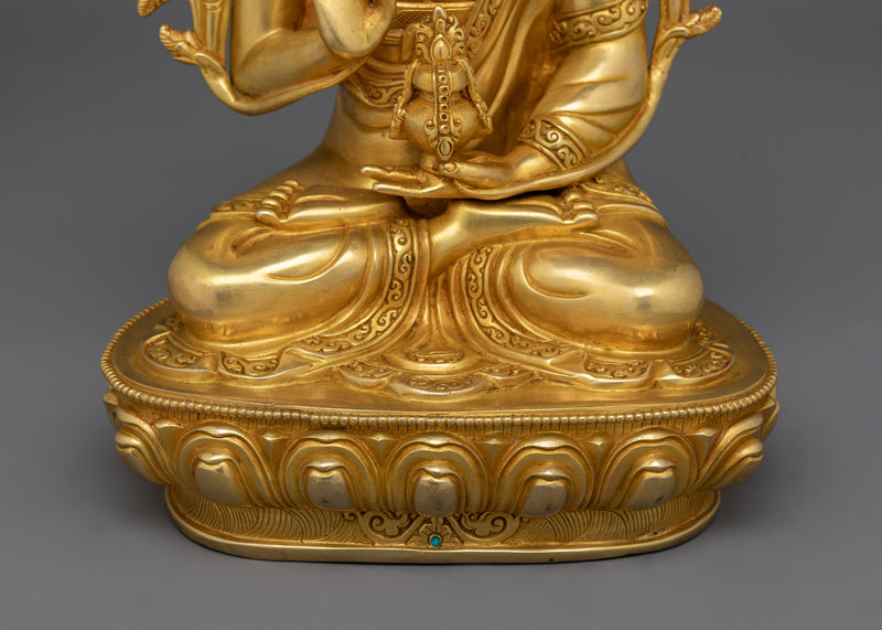 The Great Tibetan Buddhist Philosopher Lama Tsongkhapa Statue | Je Tsongkhapa Lobsang Drakpa