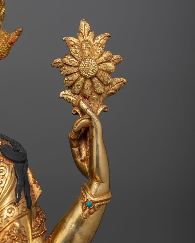 Statue Of Bodhisattva Chenrezig For Altar | Infinite Compassion and Enlightenment