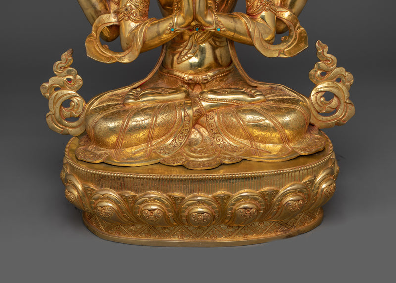 Statue Of Bodhisattva Chenrezig For Altar | Infinite Compassion and Enlightenment