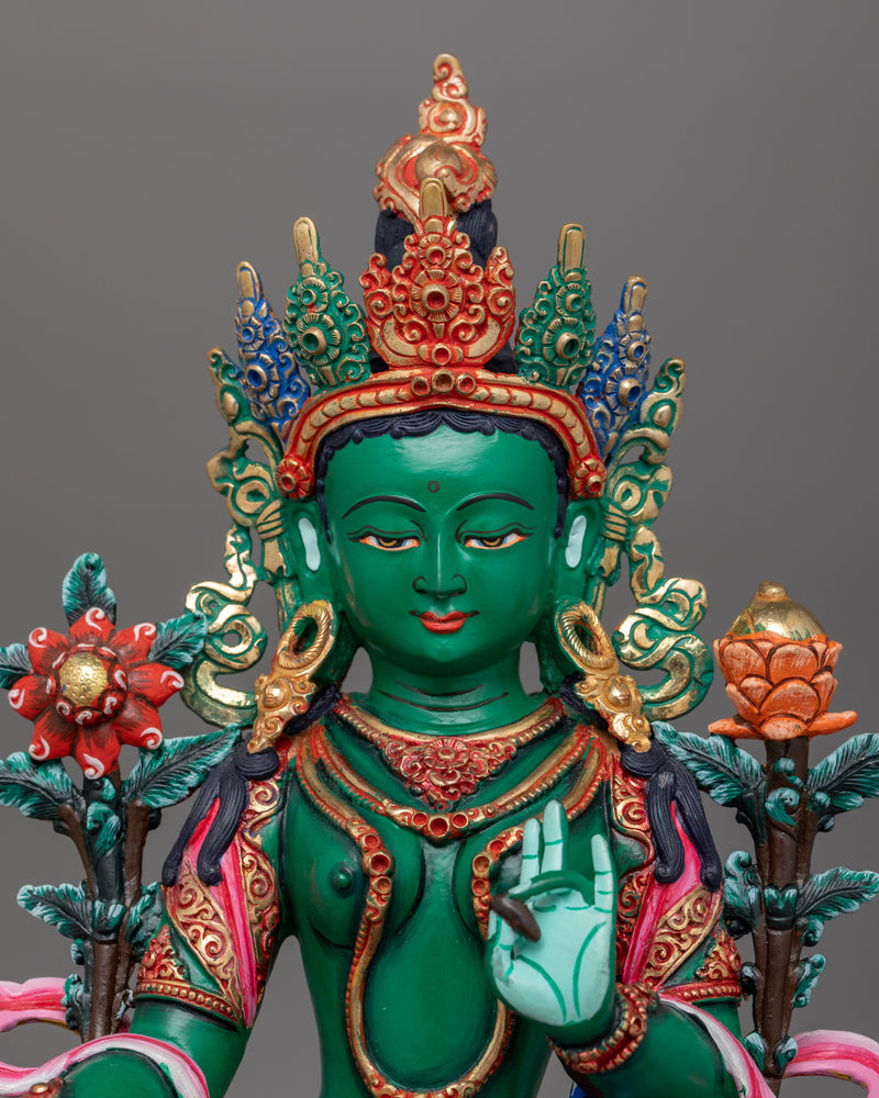 Green Tara Feminine Bodhisattva | Altar Shrine