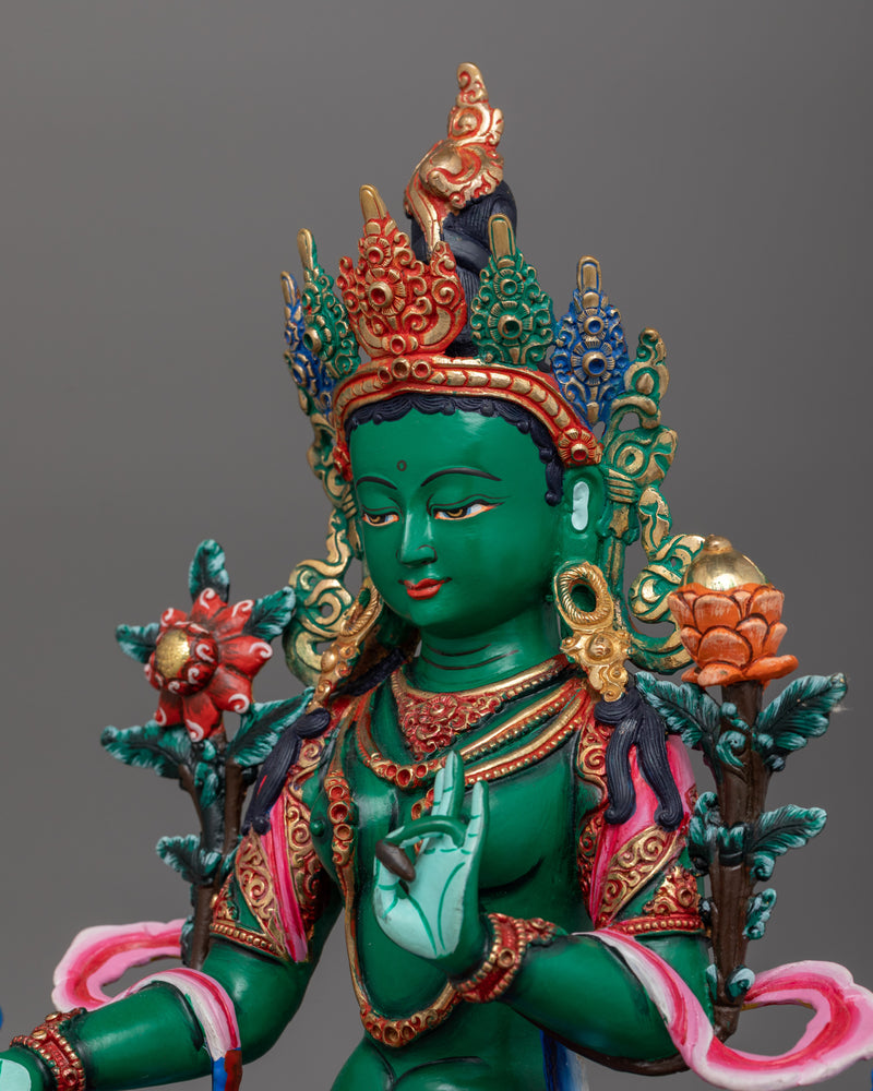 Green Tara Feminine Bodhisattva | Altar Shrine