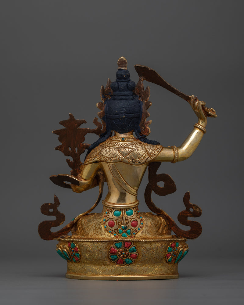 Tibetan Jampelyang Manjushri | Spiritual Buddhist Statue