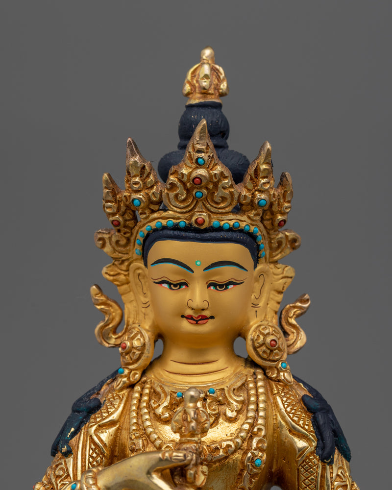 Spiritual Purification Deity Vajrasattva | 24K Gold Gilded Tibetan Statue