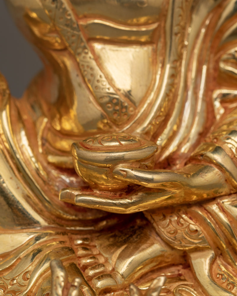 24K Gold Gilded Milarepa Yogi | Tibetan Spiritual Poets