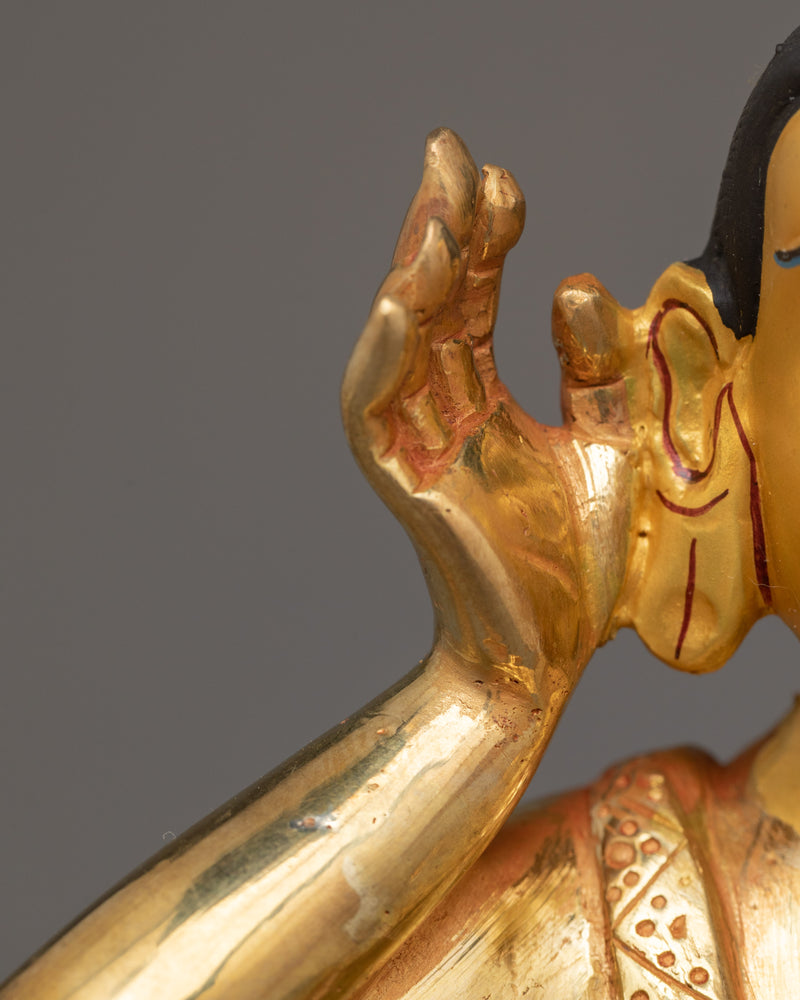 24K Gold Gilded Milarepa Yogi | Tibetan Spiritual Poets