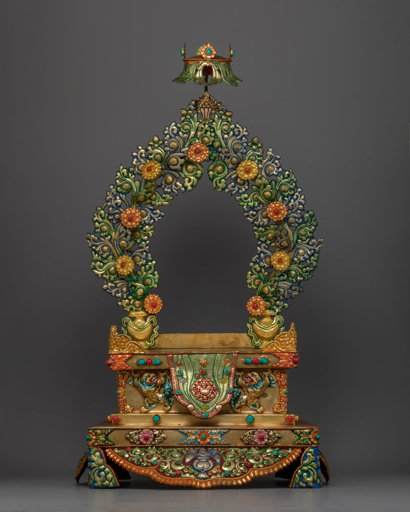 Green Tara Seated in a Throne | Mother of all Buddhas