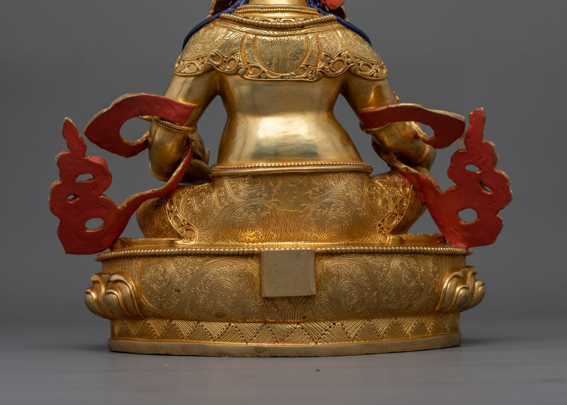 Tibetan Crown Dzambhala | Buddhist Wealth Deity Statue