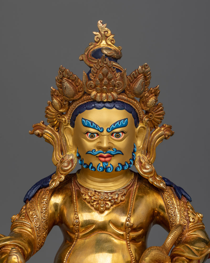 Dzambhala Wealth Buddha | Tibetan Prosperity Deity Statue